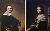 Portrait of a Man and Portrait of a Woman by Johannes Cornelisz. Verspronck